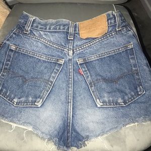 Levi's high waisted shorts